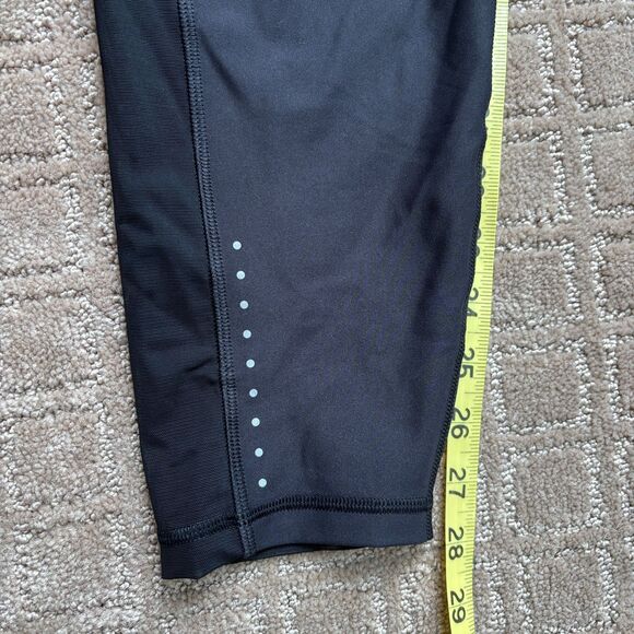 Old Navy PowerSoft Leggings Women's 2X Black Sheer Compression Pockets 7/8 Ankle - Picture 8 of 9